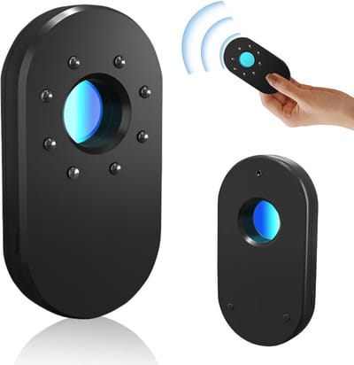 Camera detector - spy camera - verborgen camera - afluisterapparatuur - Bug Detector - Verborgen camera detector - met 8 infrarood LED's - Verborgen camera zoeker - 720 uur standby-tijd - Geschikt voor hotel, thuiskantoor, reizen, auto, badkamer