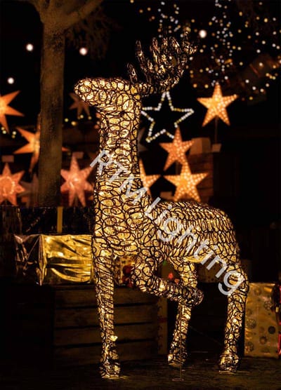 Rendier groot staand met 1 poot omhoog "Exclusivo" - 120cm