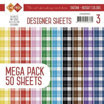 Designer Vellen Mega Pak 3 - Schotse Ruit - Heldere Kleuren