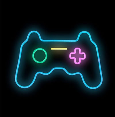 Ostaria Neon wandlamp Gamer - 41 x 28 cm - controller - LED - mancave - kinderkamer lampen