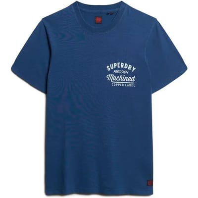 Superdry - Copper Label T-shirt met grafische print op de borst - Heren - T-shirts