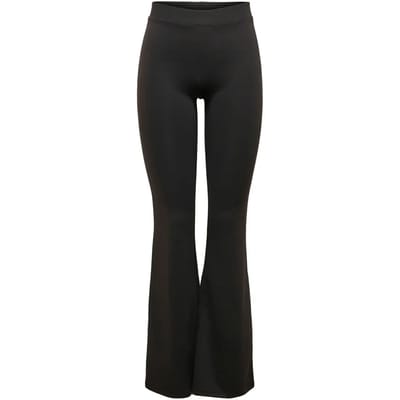 Only zwarte dames broek   Flared fit   Elastische boord   Regular waist Zwart XXS/32