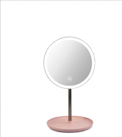 Makeup Mirror6.9" Makeup Mirror Makeup Mirror with Lighting, 3 Color Lighting Modes Touch Screen Switch, Multi-Angle Rotation, Portable Cosmetic Illuminated Mirror