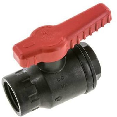 PP 2-Weg Kogelkraan G 1'' PTFE/FKM