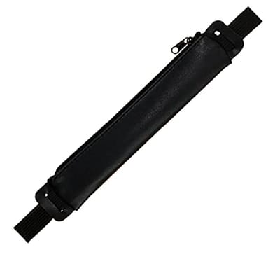 Balpen etui met elastische band voor notitieboek - Zwart