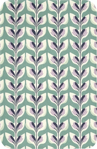 WC mat 40x60 cm - Antislip - Retro - Modern - Groen - Toiletmat - Vloermat - Douchemat - Toilet tapijt - Toiletmatten