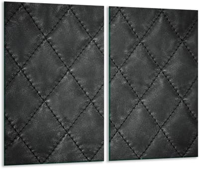 TMK ArtDeko - Snijplank - 2x 30x52 cm - Beschermplaat - Zwart