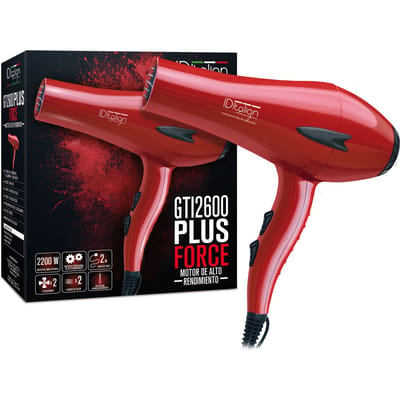 Föhn - Haardroger - IDitalian - Professionele föhn - 2400W - 2 meter snoer - AC motor - Hitte bescherming - 3 warmte modi - 2 snelheden - Koude lucht knop - 2 mondstukken - Ophang haak