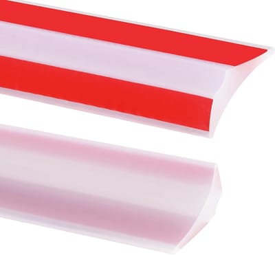 Transparante Siliconen Douche Drempel voor Waterafscheiding, Zelfklevende Waterdichte Strip voor Badkamer, Douchebak Randafsluiting en Limonade Waterretentie Strip voor Frameloze Douchedeur (2.5cm)