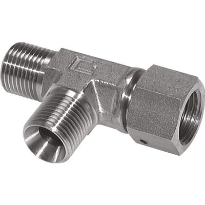 T-koppeling G2" Buitendraad x Binnendraad RVS Hydrauliek 175 bar (2458,75psi)