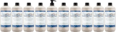 Shampoo Creamy Wellness - 1 liter (transparant) - 10 Stuks - met pomp - Voordeelverpakking - Haarverzorging