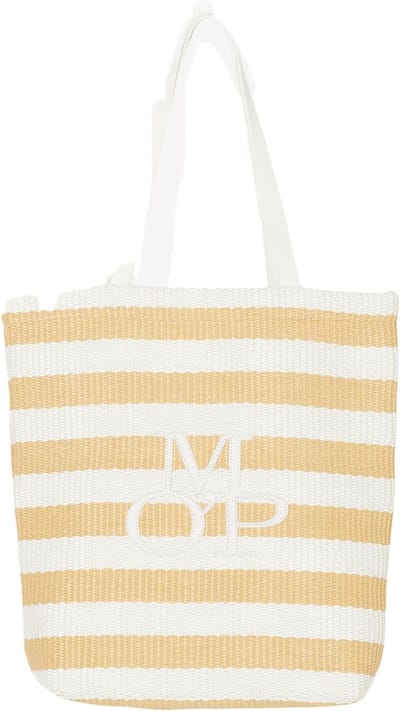 Marc O'Polo Rikke Shopper White Cotton Wit Beige