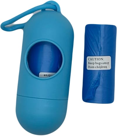 Poepzakjes Houder met Clip – Capsule Dispenser voor Hondenpoepzakjes – Compact & Lichtgewicht – Inclusief Rol Zakjes