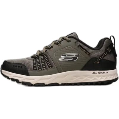 Skechers ESCAPE PLAN Heren Wandelschoenen - Groen / Zwart