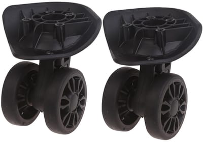 Trolley Wielen voor Koffers - 2 Stuks Vervangende 360 Graden Stille Dubbele Rijen Rollen voor Bagage