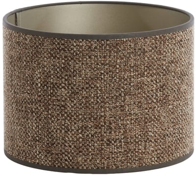 Light - Living Lampenkap Saverna - Stof - Bruin - 25 x 18 x 25 cm (BxHxD)