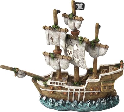 Aqua Della - Aquariumdecoratie - Vissen - Zeilschip 1 21x7x18cm - 1st