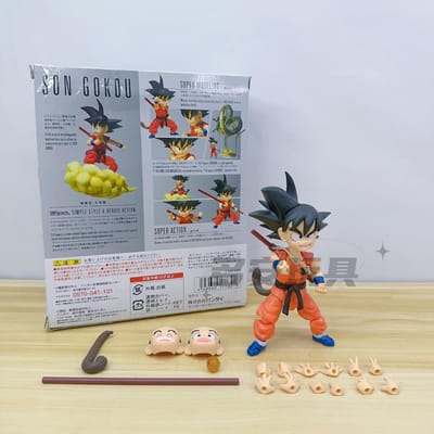 12CM Anime Dragon Ball Actiefiguren Super Saiyan Schattige Son Goku Pvc SHF Model Speelgoed Vakantie Duurzaam Cadeau Mooi Ontwerp