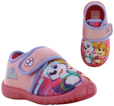 Paw Patrol - Pantoffels kinderen voor meisjes - Everest en Skye Sloffen kind met klittenbandsluiting - Schoenen van 2 tot 6 jaar - Maat 24 - Paars