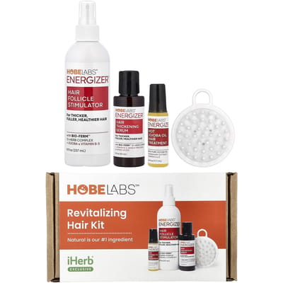 Iherb Exclusief, Revitaliserende Haarset, 4-delig white