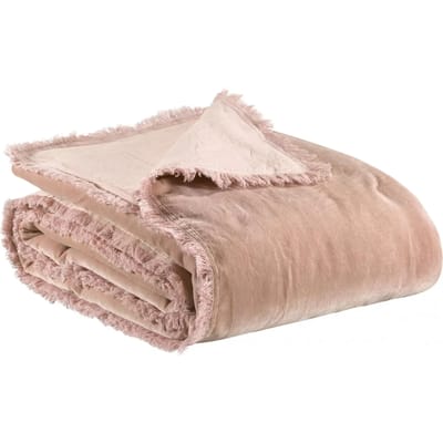 VIVARAISE - Effen plaid Fara Pink 135 x 200