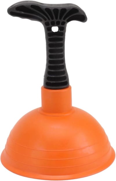 Mini Plunjer - Afvoer Ontstopper - Verstopping Verhelpen - Compact en Efficiënt - 14 x 12 x 10 cm - Zwart