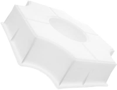 Betonvorm Straatstenen - Kunststof Mallen - Tuinpad Creëren - Herbruikbaar & Duurzaam - 27 x 27 x 6 cm - Wit