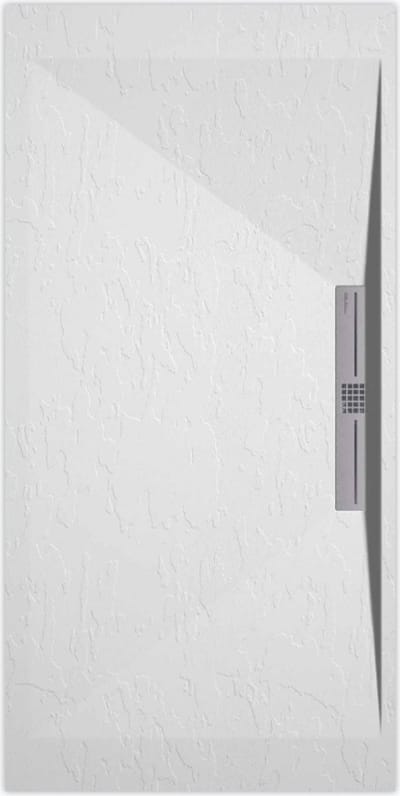 Sanifun douchebak Stone Side White Slate 1400 x 800 S