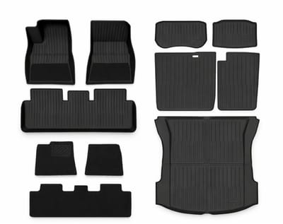 Tesla Model 3 2019-04/2021 Complete Mattenset Rubber + Velours Ecoline Accessoires