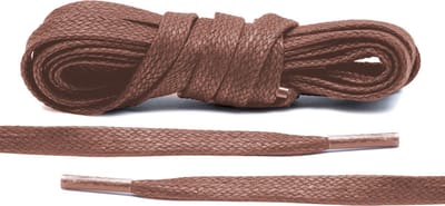 The Kicks Don® Wax Veters Plat 8mm - 120 cm - Bruin