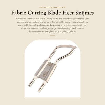 Dailygoods- Snijmes Hittebestendig - Snijmes voor Stof/Touw/Lint - Metaallegering - 36V/50A - Vervangmes voor KD-7-3/KD-5-3/KD-8-3 - Lichtgewicht 30 g - Hete Snijmes