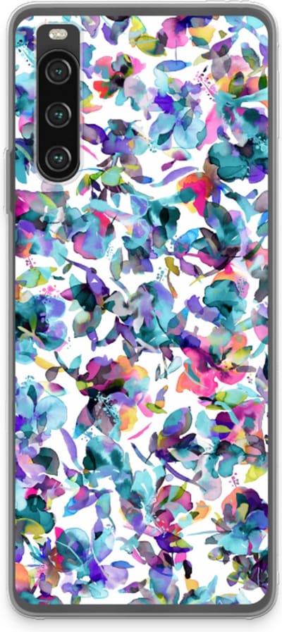 Case Company® - Hoesje geschikt voor Sony Xperia 10 IV hoesje - Hibiscus Flowers - Soft Cover Telefoonhoesje - Bescherming aan alle Kanten en Schermrand