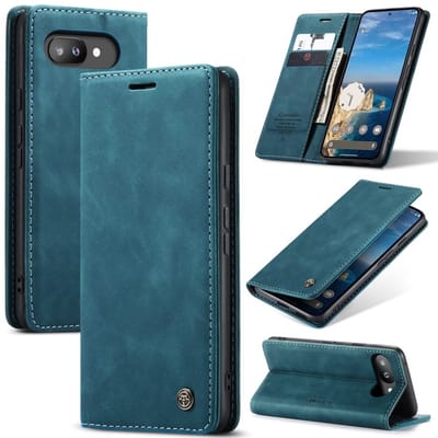 CaseMe Hoesje - Geschikt voor Google Pixel 9a Hoesje - CaseMe 013 Book Case - Blauw