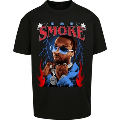 Mister Tee Pop Smoke Faith O T-shirt Zwart