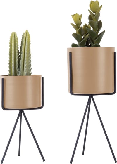 PresentTime Pedestal Bloempotten (set Van 2) - Grijs