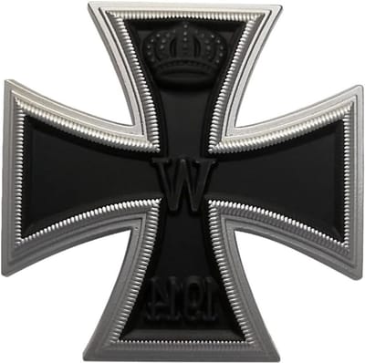 Eerste Klasse IJzeren Kruis Badge uit de Eerste Wereldoorlog 1914, 4.5x4.5cm, Oorlogsherinnering, Collectorsitem, Militaria