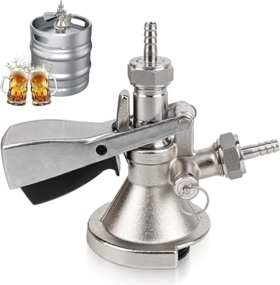 Keglock Tap Head Type A met G5/8 Draad en Drukontlastingsventiel van 304 RVS voor Thuisbrouwerij, Bierkranen en Feestjes