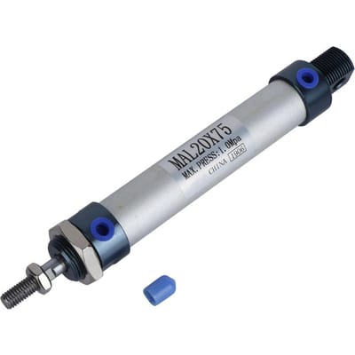 MAL 20mm Enkelvoudige Stang Dubbelwerkende Mini Pneumatische Luchtcilinder Aluminiumlegering (75mm Slag)