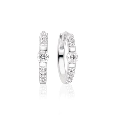 SIF JAKOBS ELLERA UNO MEDIO EARRING SJ-E12119-CZ-SS