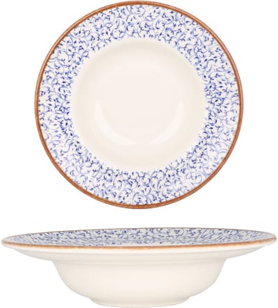 By Bone Pastabord - Edera - Porselein - 25 cm (400cc) - set van 2