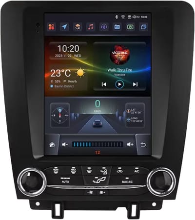 Autoradio met bluetooth - Carplay - Voor Ford Mustang (2010-2014) - Geschikt voor Apple en Android - Stereo - Navigatie - Navigatiesysteem auto - 3GB 32GB
