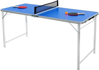 Opvouwbare Tafeltennistafel - Draagbare Pingpongtafel - Binnen en Buiten Spelen - Inclusief Net en Accessoires
