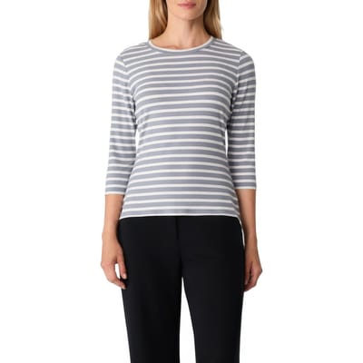Comma T-shirts Grey/black Größe: 36 | Longsleeves Outlet | Damen | Grau