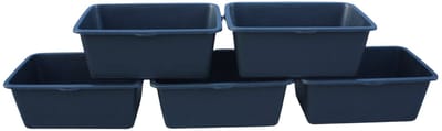 HL Speciebak – Speciebakken – Metselkuip – Kuip – Boomkuip – Set van 5 stuks – 60 Liter – Rechthoekig – Kunststof – Zwart – L 70 x B 40 x H 30 c