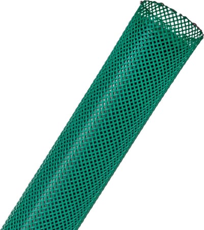 Techflex-PTN1.00GN/09-Kabelsok-Kabelsleeve-Kabelbeschermer-Kabel Management–Kabelkous-Kabelmantel - Maat: 15,9 mm – 41,3 mm-Kleur: Groen-Lengte: 9 meter