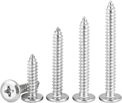 Dailygoods- Zelftappende Schroeven 20 Stuks - Roestvrij Stalen Kruiskop - M6 x 60 mm - Corrosiebestendig - Eenvoudig te Hanteren - Lange Levensduur - Bevestigingsschroeven
