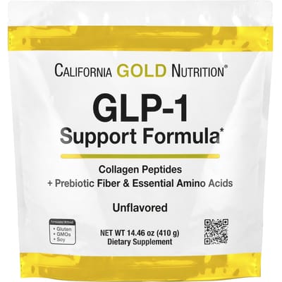 California Gold Nutrition, GLP-1 Ondersteuningsformule, Zonder smaak, 14,46 oz (410 gr)