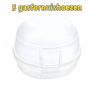 5 - Set gasfornuishoezen - Geschikt voor gasbeschermers op keukenfornuizen - Gemakkelijk te openen en te sluiten - Afbeelding Kleur