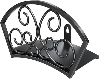 Tuinslanghouder - Slangrek Wandmontage - Tuin Opruimen - Stevige Staalconstructie - Voor 120 voet slang - Zwart
