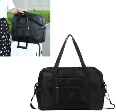 KZQ Reistas weekendtas dames zwart 46x20x35 cm handbagage underseater geschikt